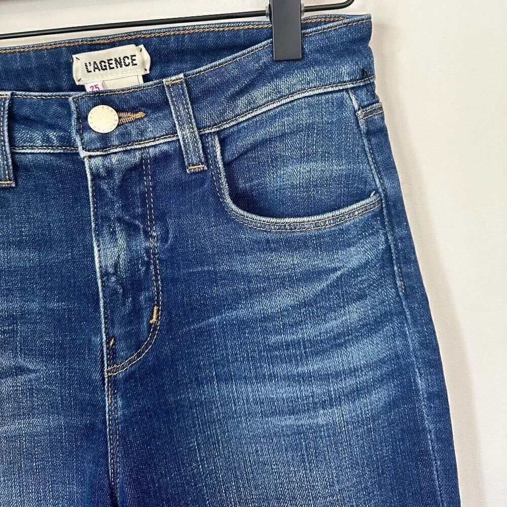 NEW L'AGENCE Oriana High Rise Straight Jean in Nova - Size 25
